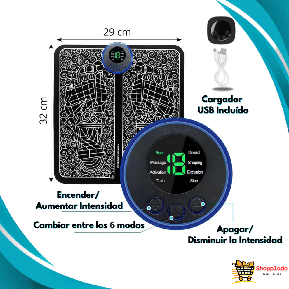 MASAJEADOR DE PIES CON TECNOLOGÍA EMS