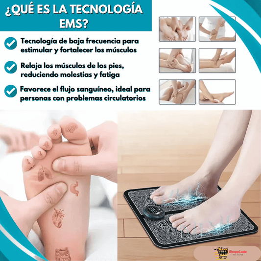 MASAJEADOR DE PIES CON TECNOLOGÍA EMS