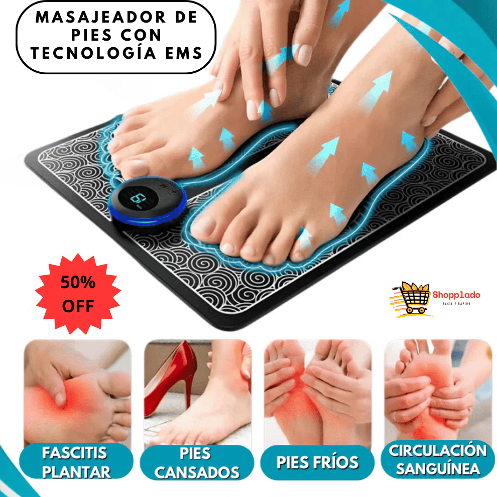 MASAJEADOR DE PIES CON TECNOLOGÍA EMS